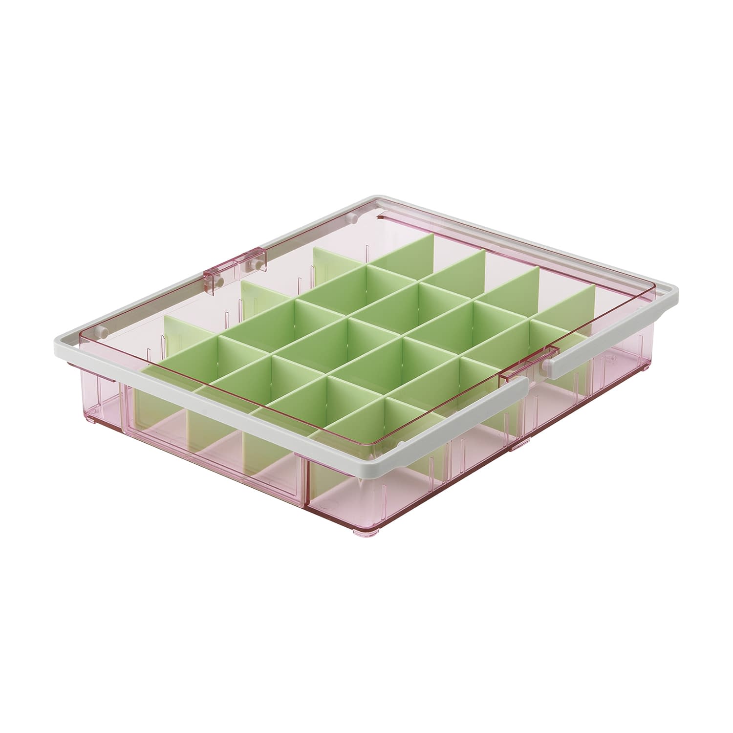 投薬箱(20人用)仕切タイプ 20人用 23-6690-02 山崎産業 ピンク