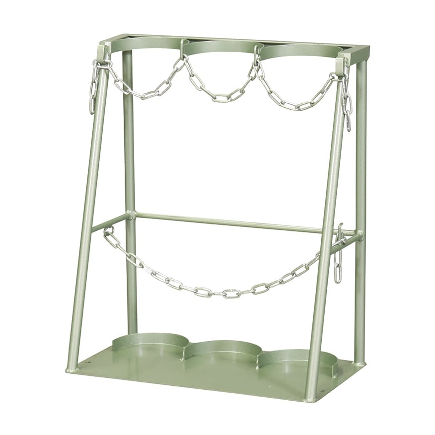 ボンベスタンド(1500L・3本用) 1500L(3本用) 23-6946-00 久喜製作所 KBS15-3