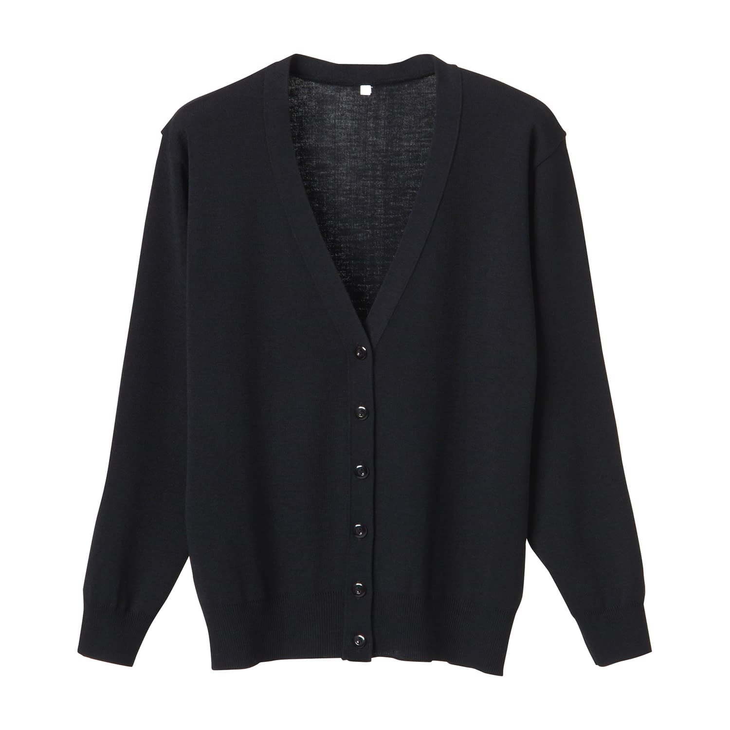 抗ピル長袖カーディガン 23-7563-0501 ブラック ディーフェイズ D-1001(4L)