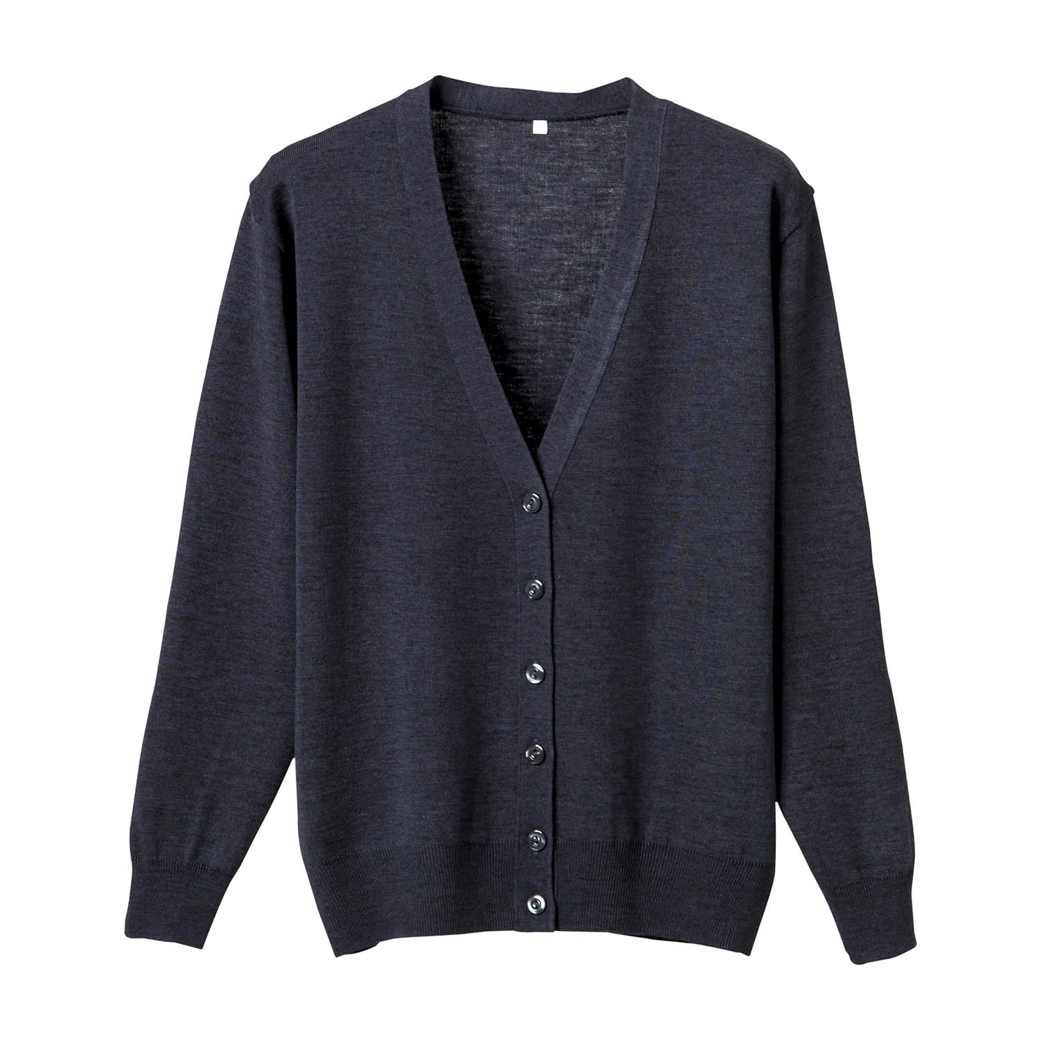 抗ピル長袖カーディガン 23-7563-0502 グレー ディーフェイズ D-1001(4L)