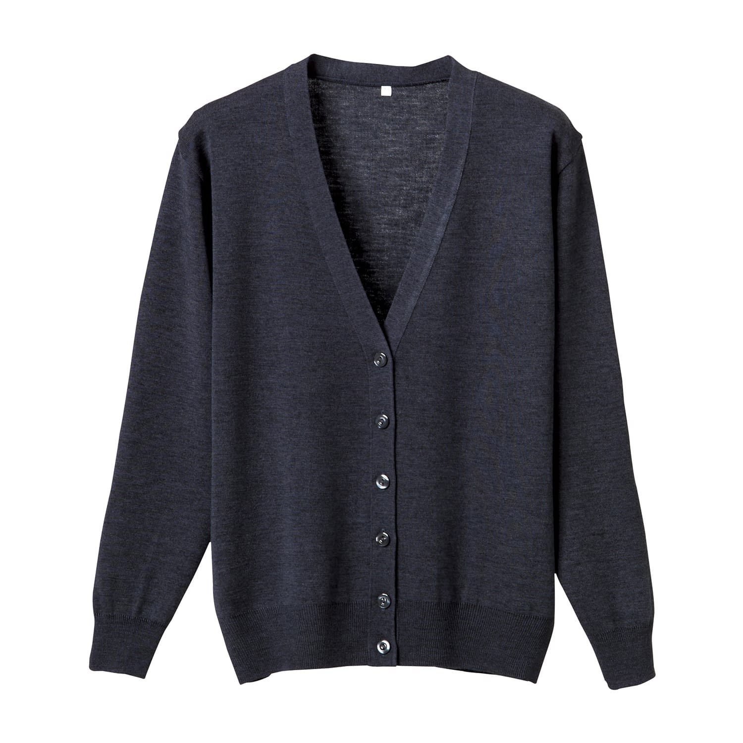 抗ピル長袖カーディガン 23-7563-0602 グレー ディーフェイズ D-1001(5L)