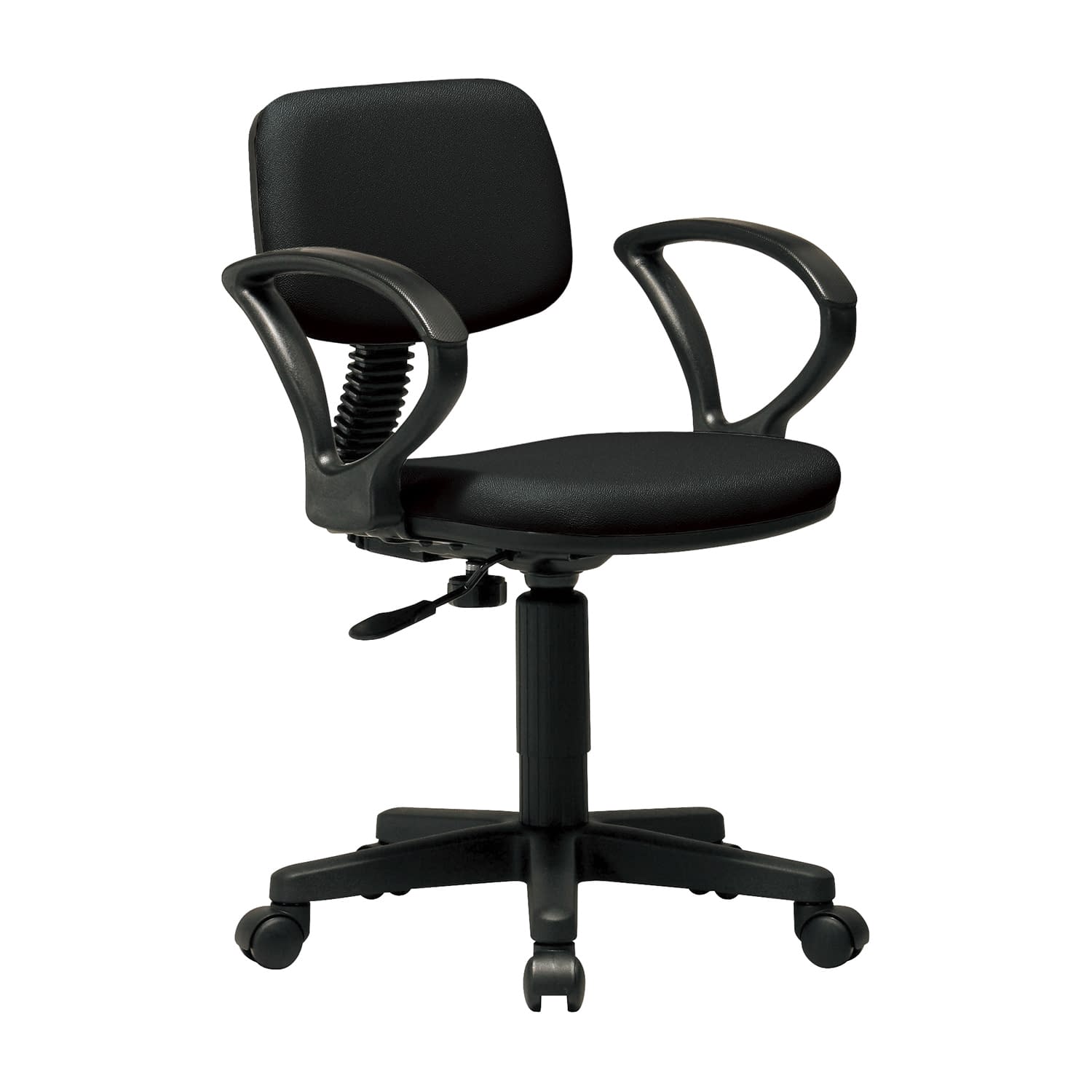 チェア(肘付) 肘付 24-4303-0002 ブラック ニシキ工業 KE-926A