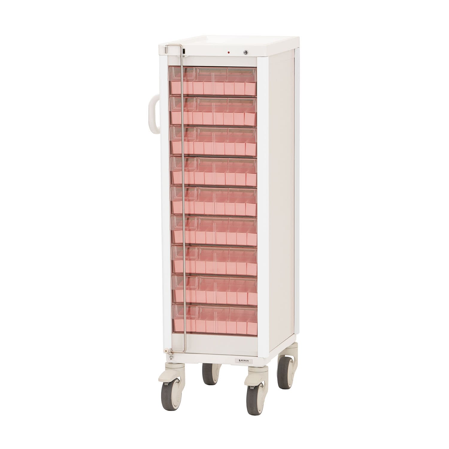 与薬カート(1Week・9床用) 9床用 投薬カート 24-7865-0004 ホワイト ケルン KC-500-01S(ヨヤクケース8カセ