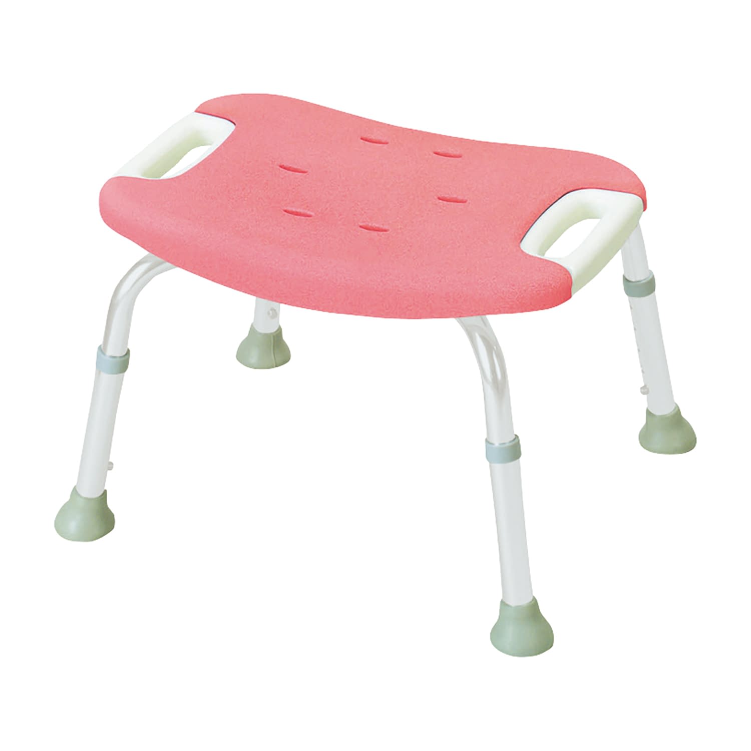 やわらかシャワーチェア ワイド 背なしワイドタイプ 風呂椅子 24-2392-0001 ピンク リッチェル セナシ