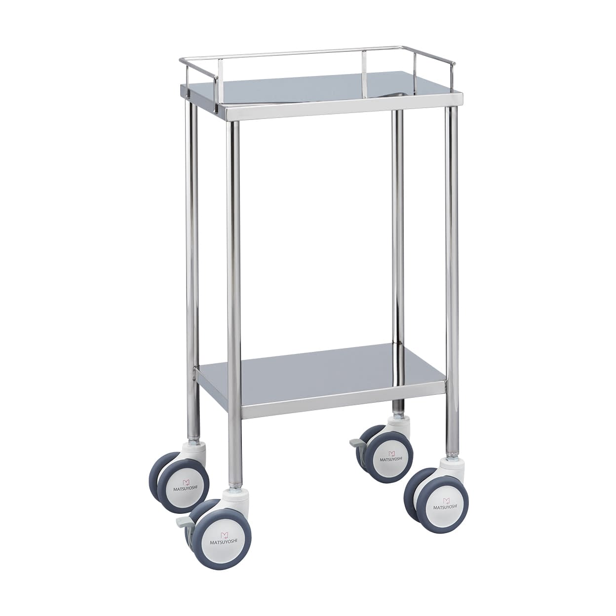 マツヨシ抗菌ステンレス器械台 カート(抗菌) 24-2504-00 MATSUYOSHI MY-IW115(450X300X800
