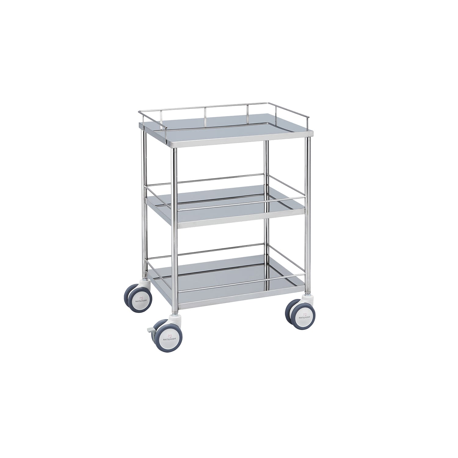 マツヨシ抗菌ステンレス器械台 カート(抗菌) 24-2509-00 MATSUYOSHI MY-IW140(600X450X800