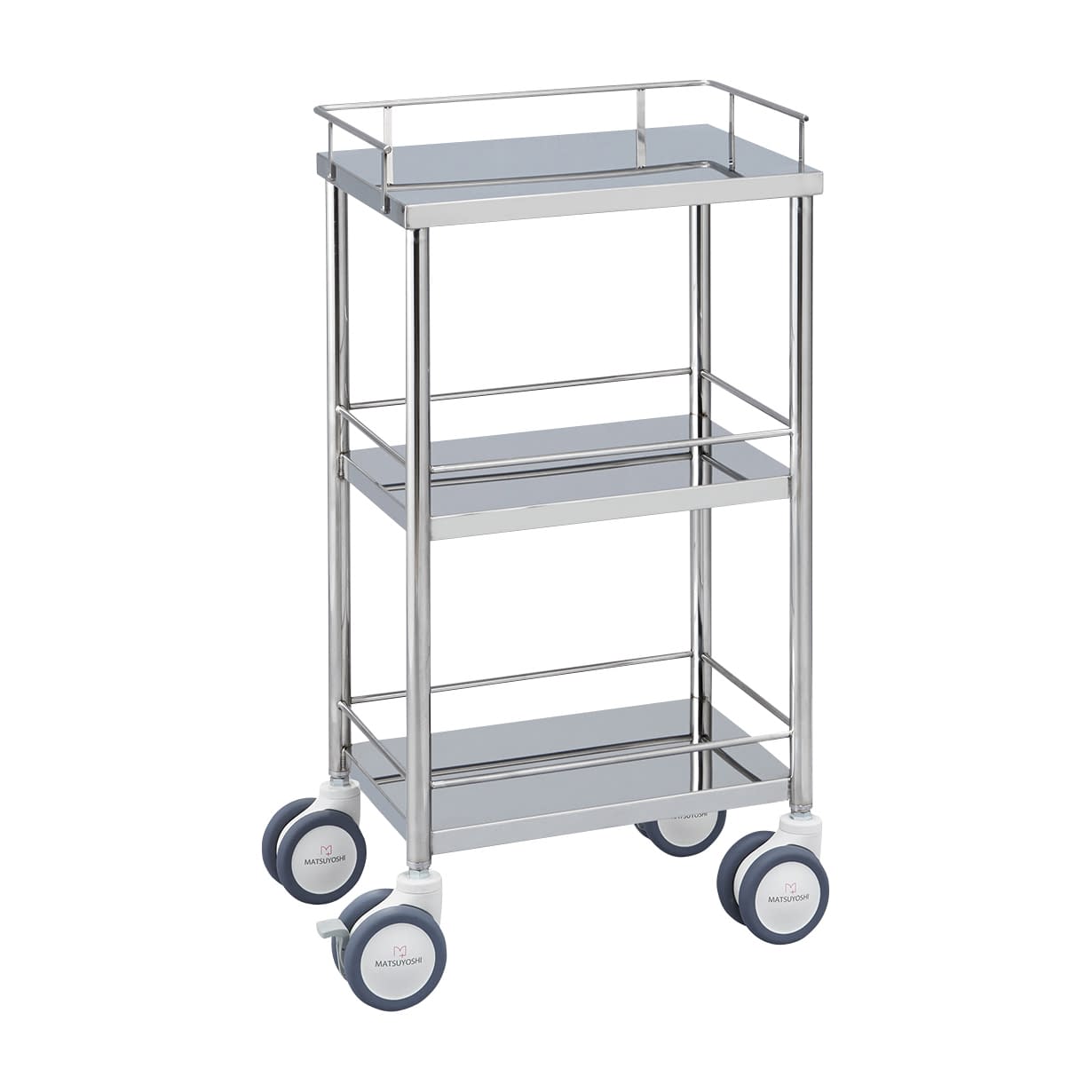 マツヨシ抗菌ステンレス器械台 カート(抗菌) 24-2510-00 MATSUYOSHI MY-IW145(450X300X800