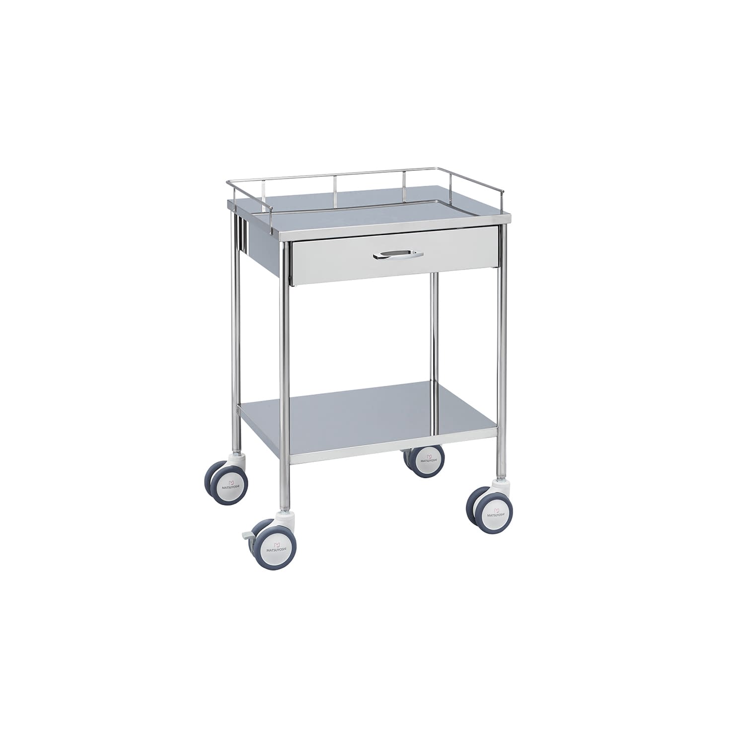 マツヨシ抗菌ステンレス器械台 カート(抗菌) 24-2511-00 MATSUYOSHI MY-IW150(600X450X800