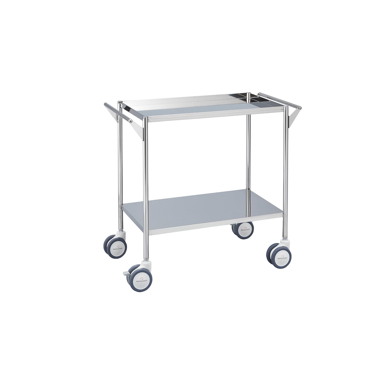 マツヨシ抗菌ステンレス回診車 カート(抗菌) 24-2516-00 MATSUYOSHI MY-IW205(750X450X800
