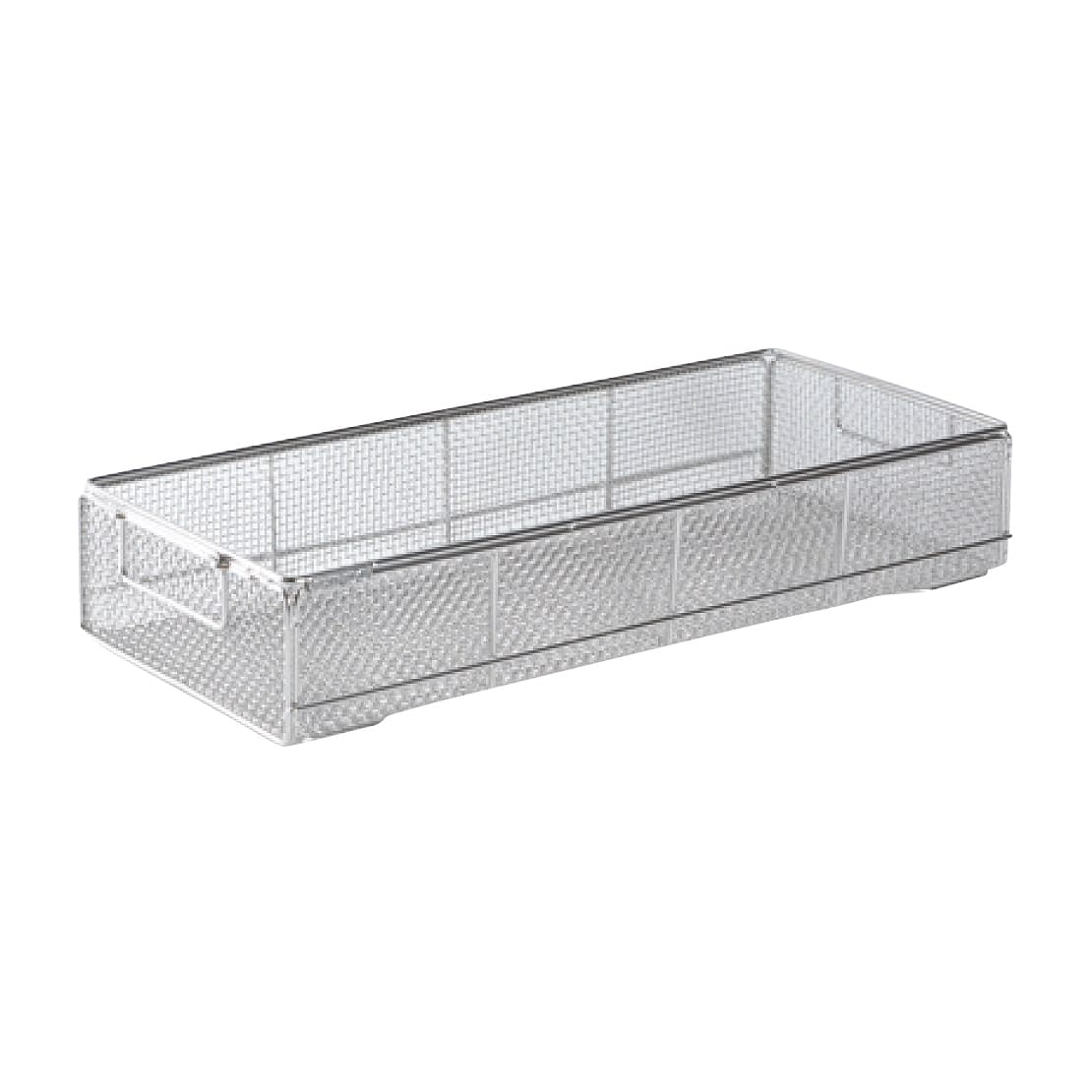 クリーンバスケット(平織網仕様) 洗浄カゴ 24-2470-04 シンドー CB-005(540X240X50MM)