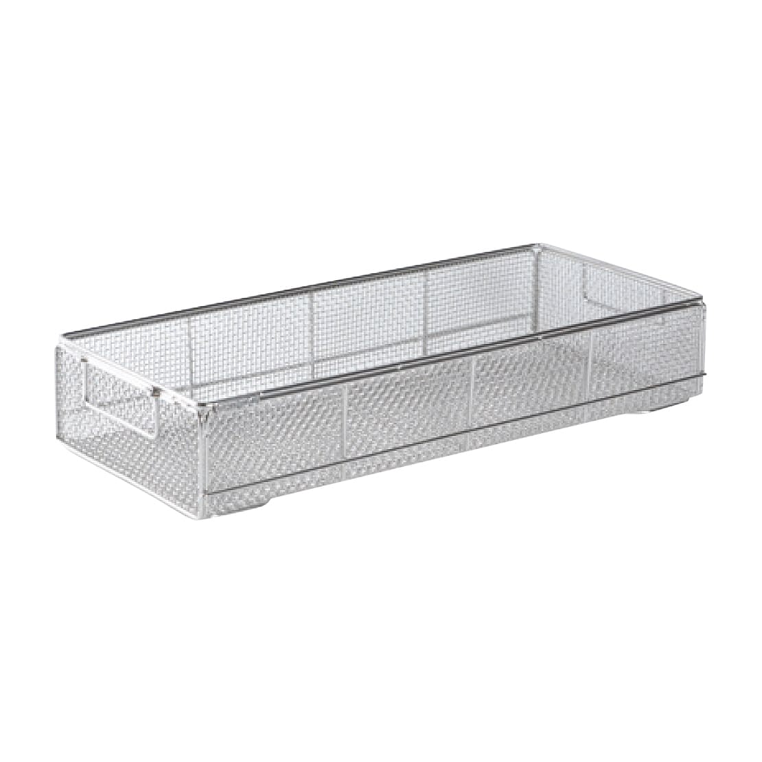 クリーンバスケット(平織網仕様) 洗浄カゴ 24-2470-05 シンドー CB-006(540X240X70MM)