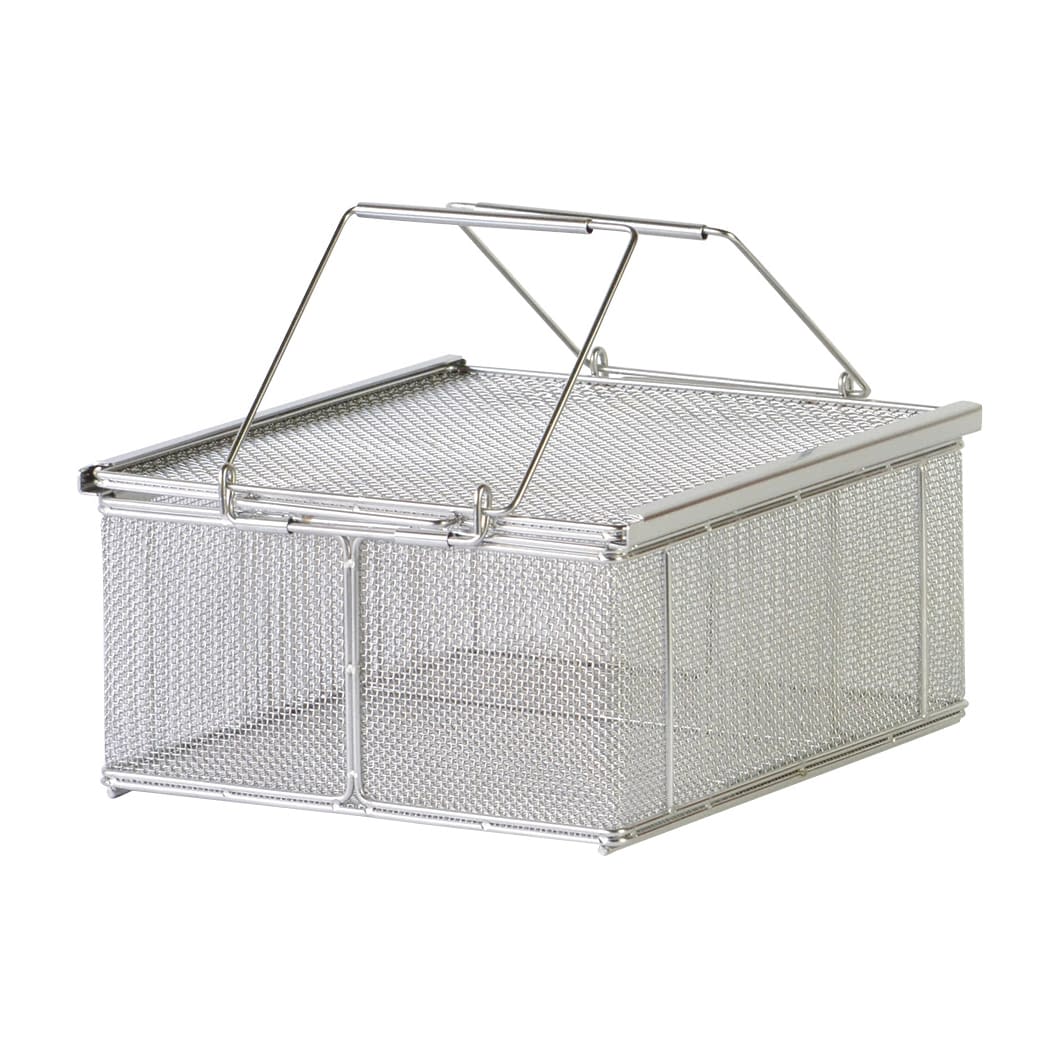 クリーンバスケット ボトム 洗浄カゴ 24-2471-02 シンドー CB-019(310X345X165MM