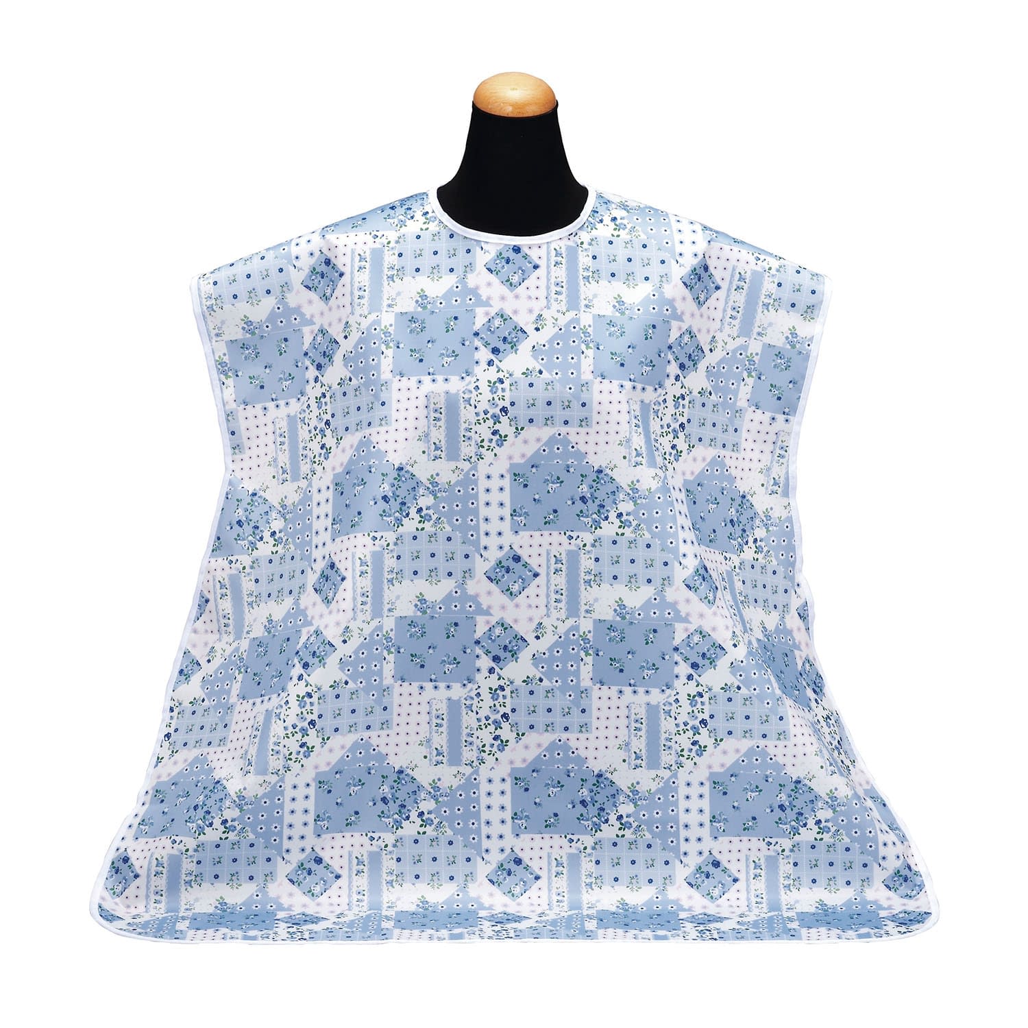 食事用エプロン 24-2544-0003 小花サックス 松本ナース産業 2500