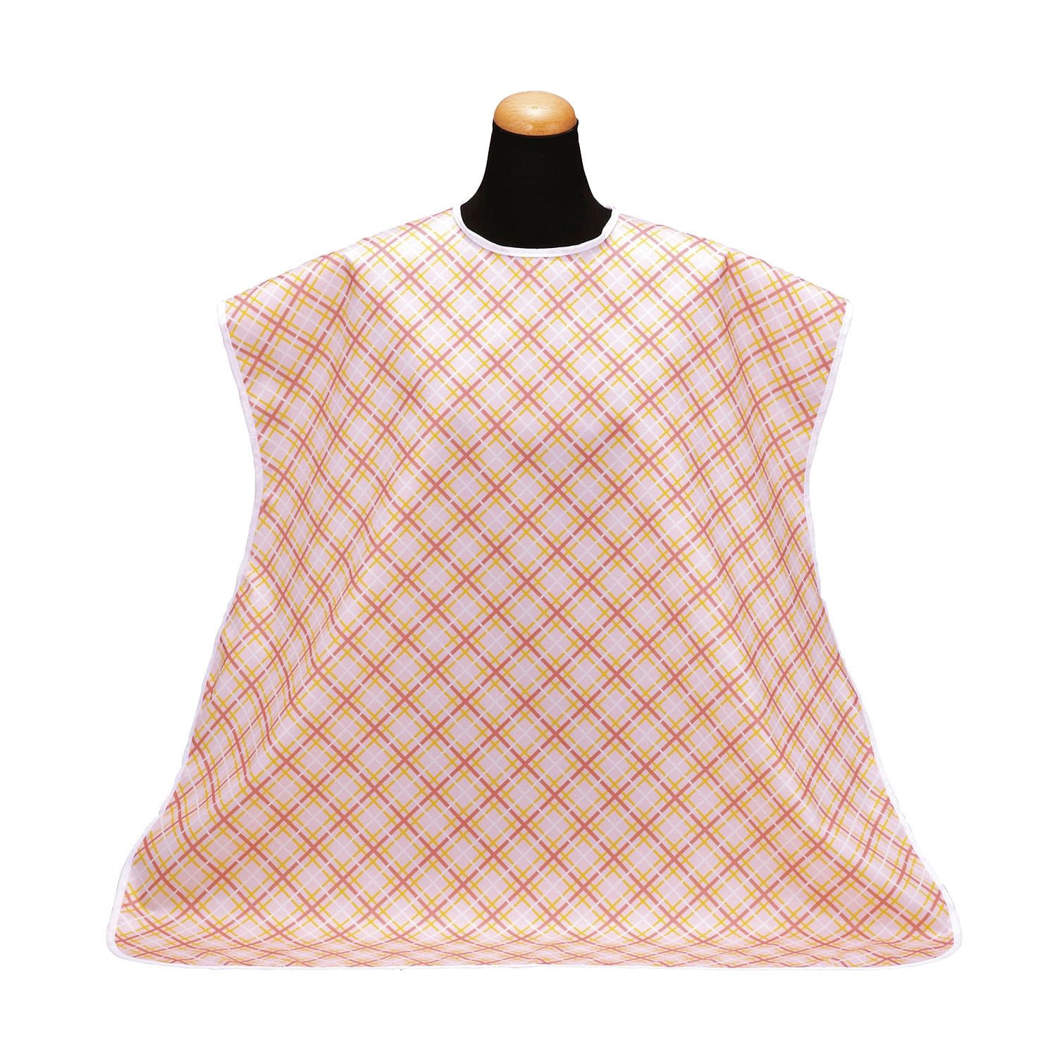 食事用エプロン 24-2544-0006 チェックピンク 松本ナース産業 2500