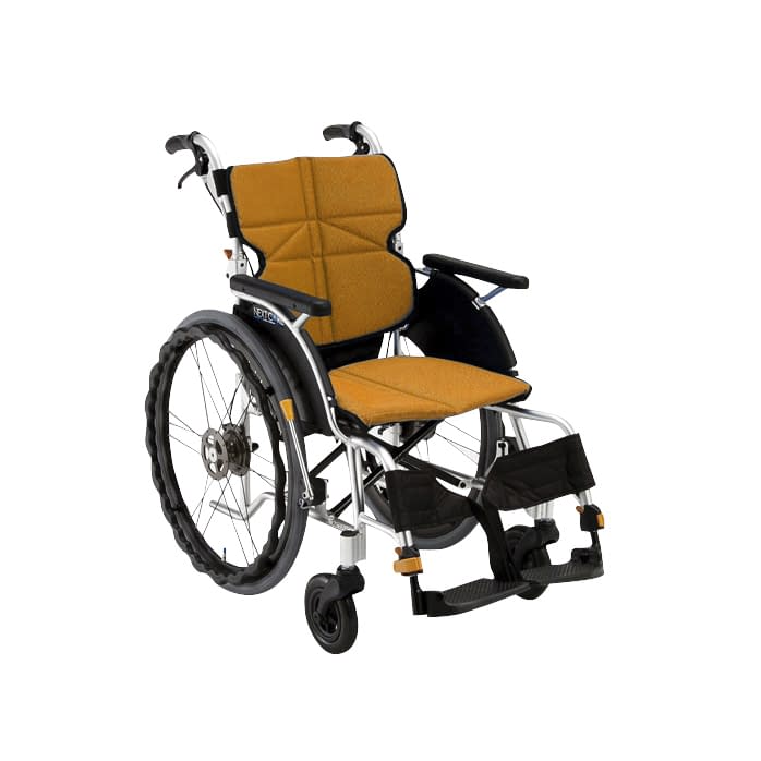 車いす ネクストコア(自走・アルミ) 自走用 24-2541-0001 オレンジ 松永製作所 NEXT-11B
