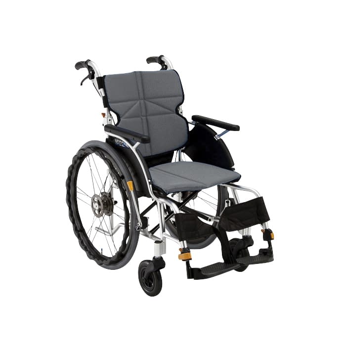 車いす ネクストコア(自走・アルミ) 自走用 24-2541-0004 グレー 松永製作所 NEXT-11B