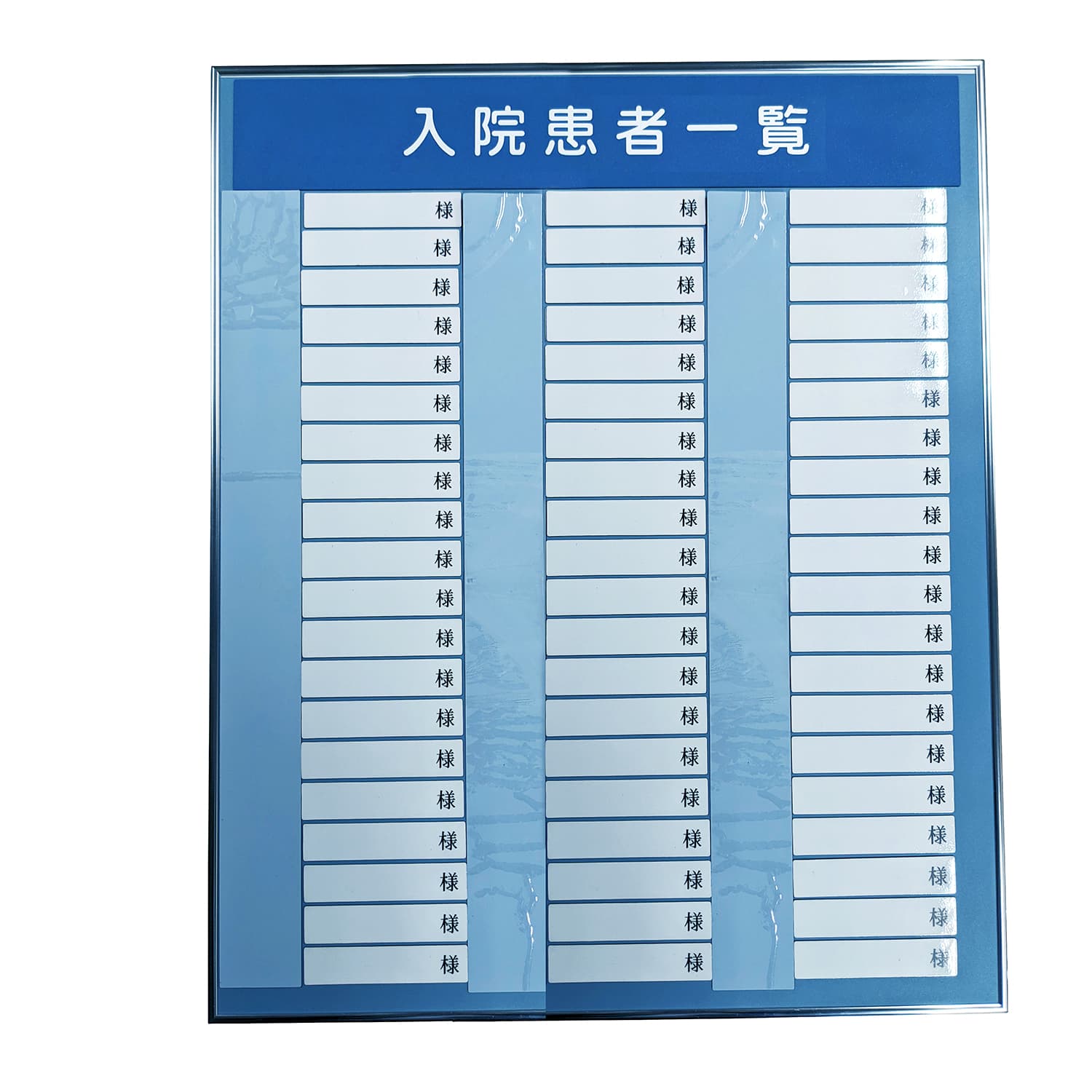 入院患者一覧表R型(60名用) 24-2199-01 日本医理器材 500X600MM