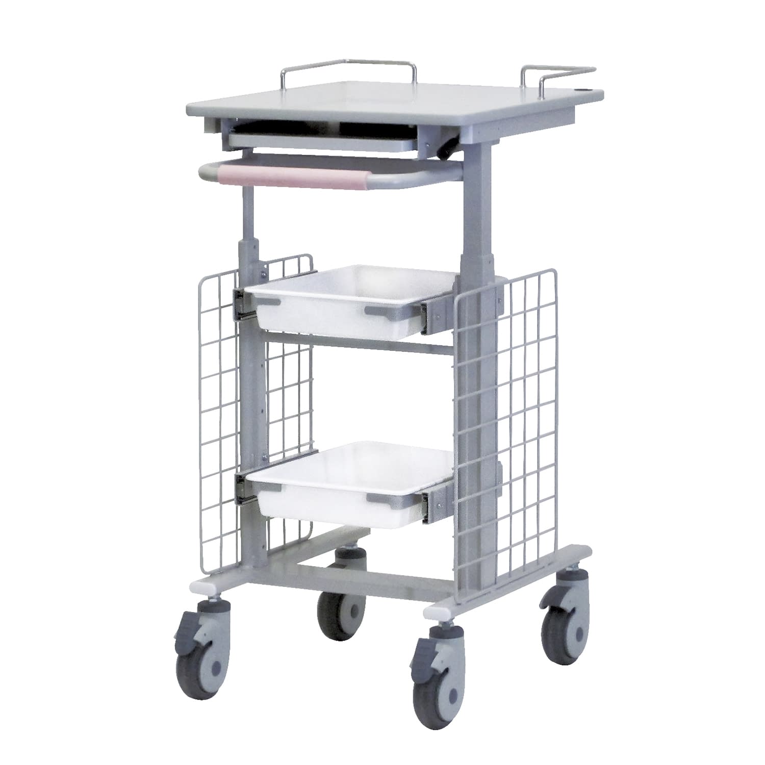 電子カルテワゴン(ナーシングカート) 24-2438-00 ナカバヤシ RKW-402S(スリム)