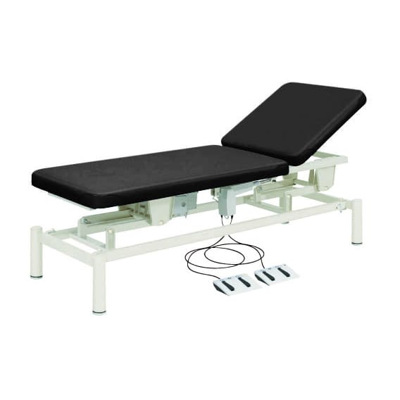 電動診察台(2M電動ベッド) 20-3740-0103 ビニルレザー黒 高田ベッド製作所 TB-949(W70XL190CM)