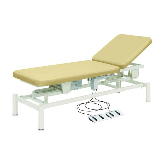 電動診察台(2M電動ベッド) 20-3740-0202 ビニルレザーアイボリー 高田ベッド製作所 TB-949(W65XL180CM)