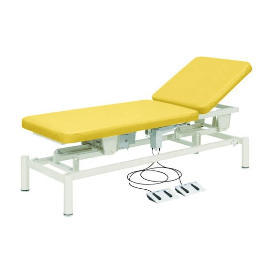 電動診察台(2M電動ベッド) 20-3740-0208 ビニルレザーイエロー 高田ベッド製作所 TB-949(W65XL180CM)