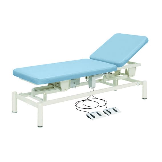 電動診察台(2M電動ベッド) 20-3740-0212 ビニルレザースカイブルー 高田ベッド製作所 TB-949(W65XL180CM)