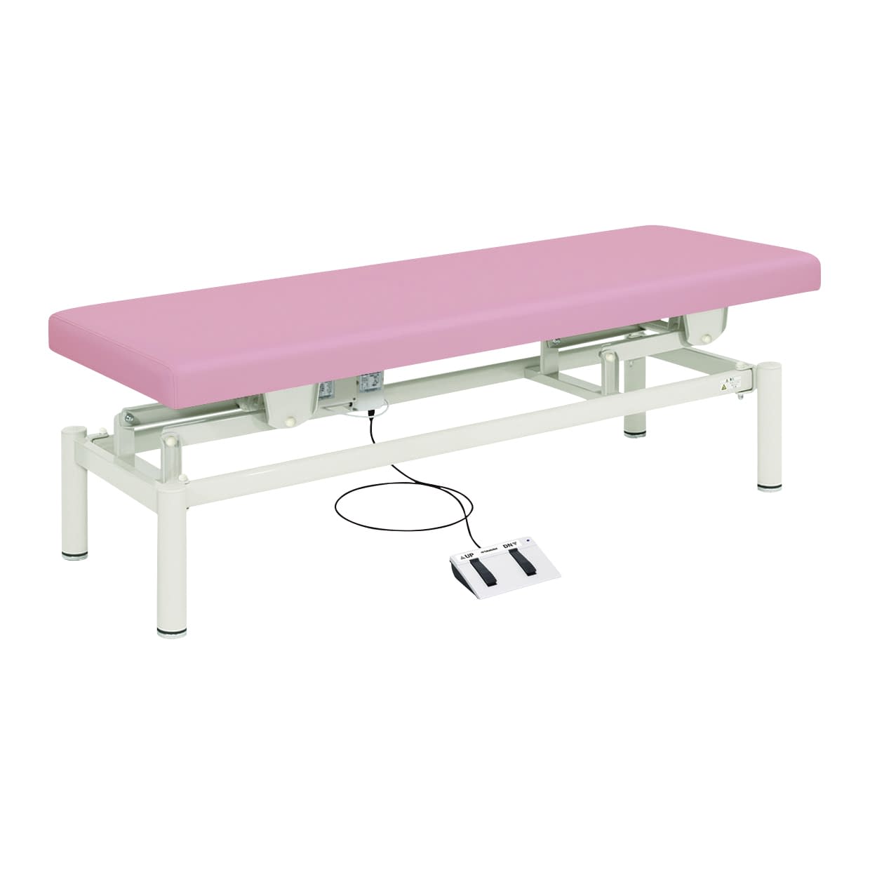 電動診察台(電動ハイローベッド) 20-3741-0207 ビニルレザーピンク 高田ベッド製作所 TB-912(W65XL180CM)