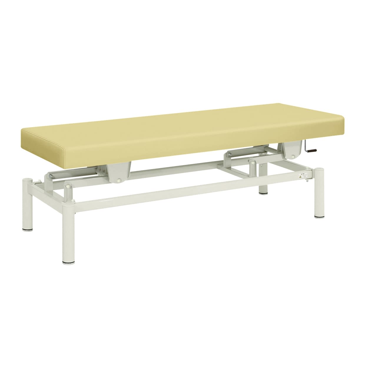 手動式ハイロー診察台 20-3742-0202 ビニルレザーアイボリー 高田ベッド製作所 TB-913(W65XL180CM)