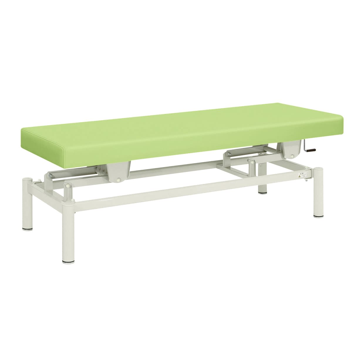 手動式ハイロー診察台 20-3742-0218 ビニルレザーライムグリーン 高田ベッド製作所 TB-913(W65XL180CM)