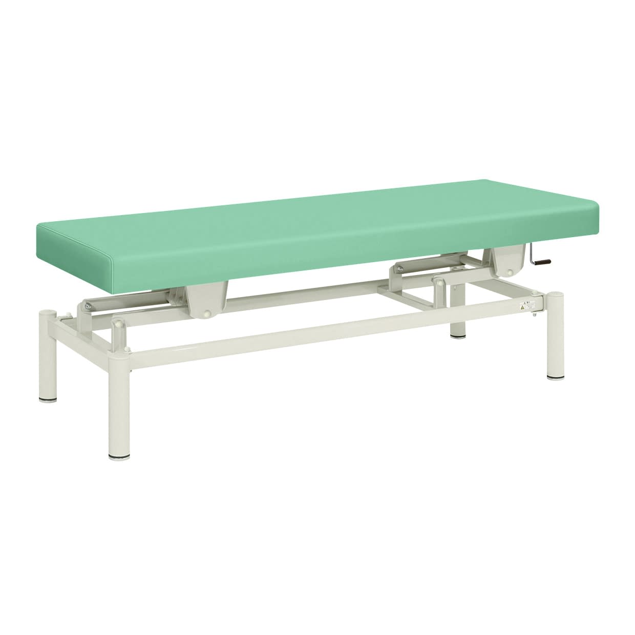 手動式ハイロー診察台 20-3742-0305 ビニルレザーライトグリーン 高田ベッド製作所 TB-913(W65XL190CM)