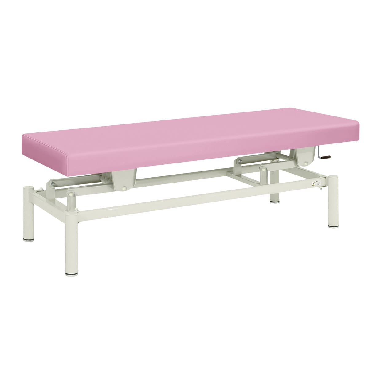 手動式ハイロー診察台 20-3742-0307 ビニルレザーピンク 高田ベッド製作所 TB-913(W65XL190CM)