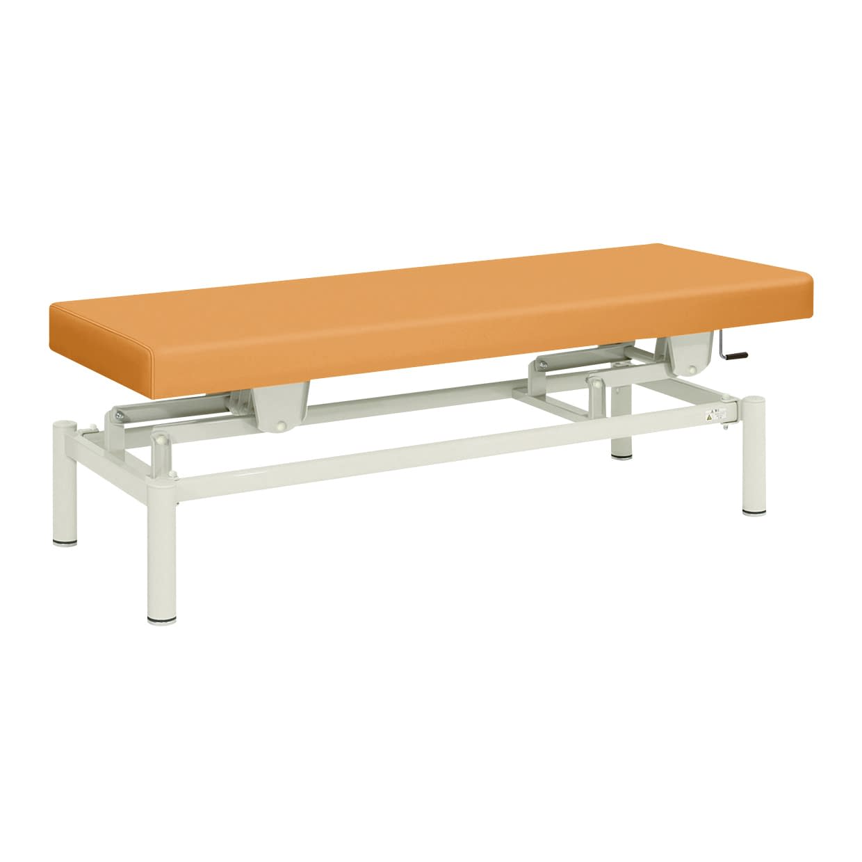 手動式ハイロー診察台 20-3742-0310 ビニルレザーオレンジ 高田ベッド製作所 TB-913(W65XL190CM)