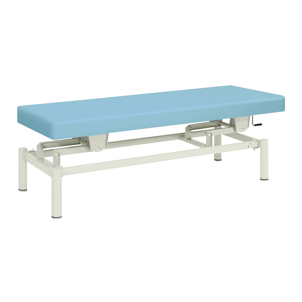 手動式ハイロー診察台 20-3742-0312 ビニルレザースカイブルー 高田ベッド製作所 TB-913(W65XL190CM)