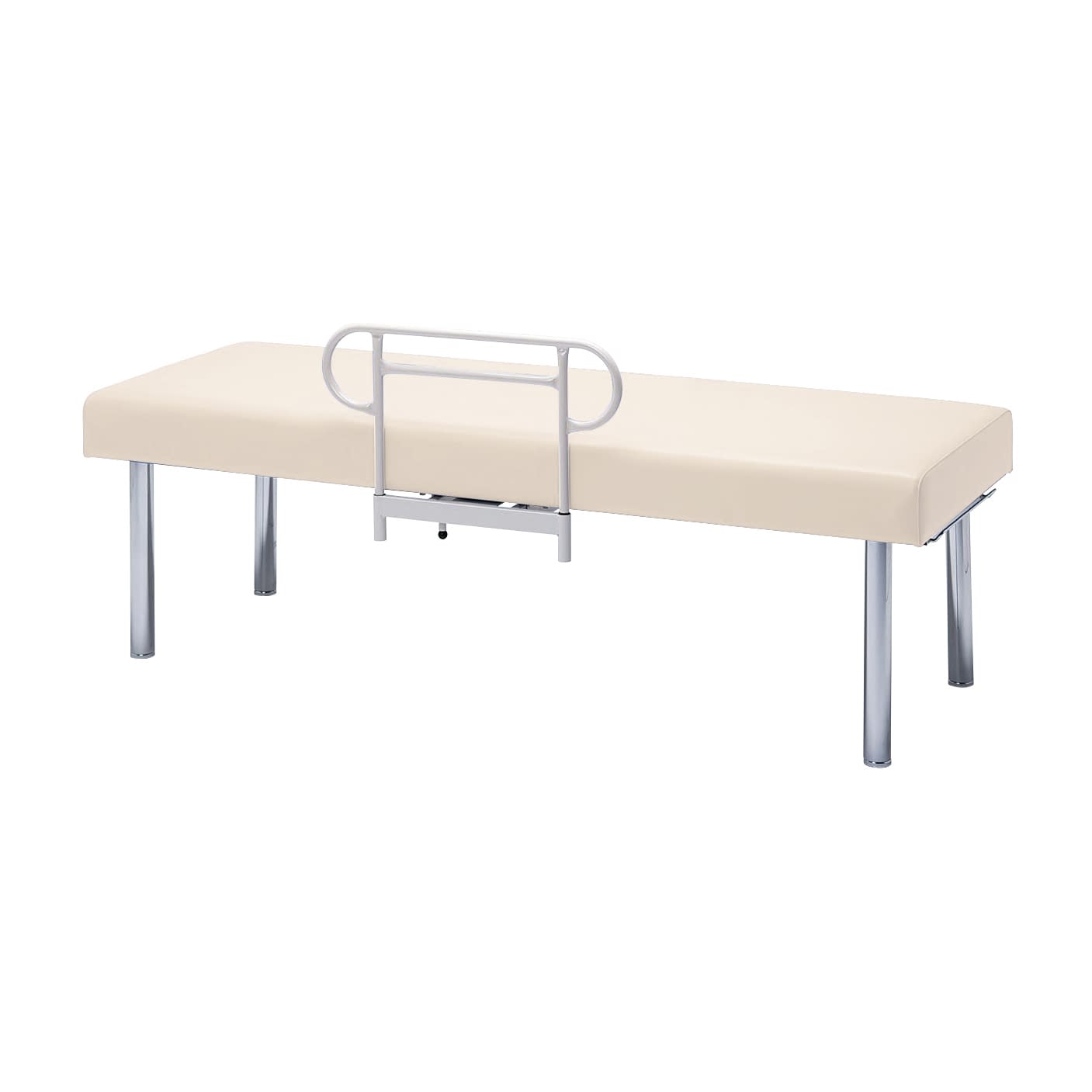 診察台(サイドレール付) 24-2250-0101 アイボリー 大信工業 DF-SPS(65X180X55CM)