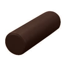 カラー丸マクラ(大) 19-4323-0004 ビニルレザー茶 高田ベッド製作所 TB-77C-53