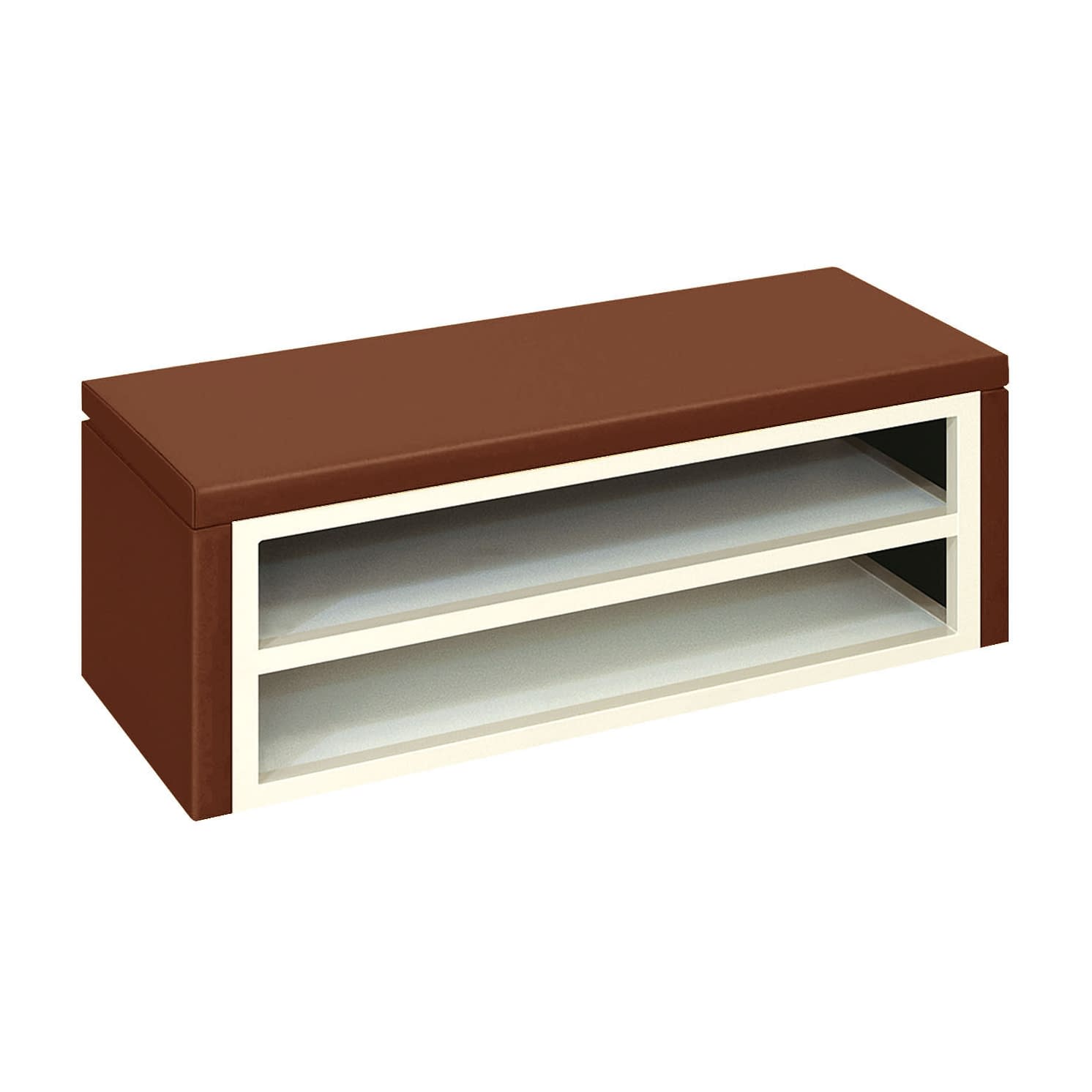 下駄箱ベンチ 23-7936-0017 ライトブラウン 高田ベッド製作所 TB-858-01(60X35X40CM