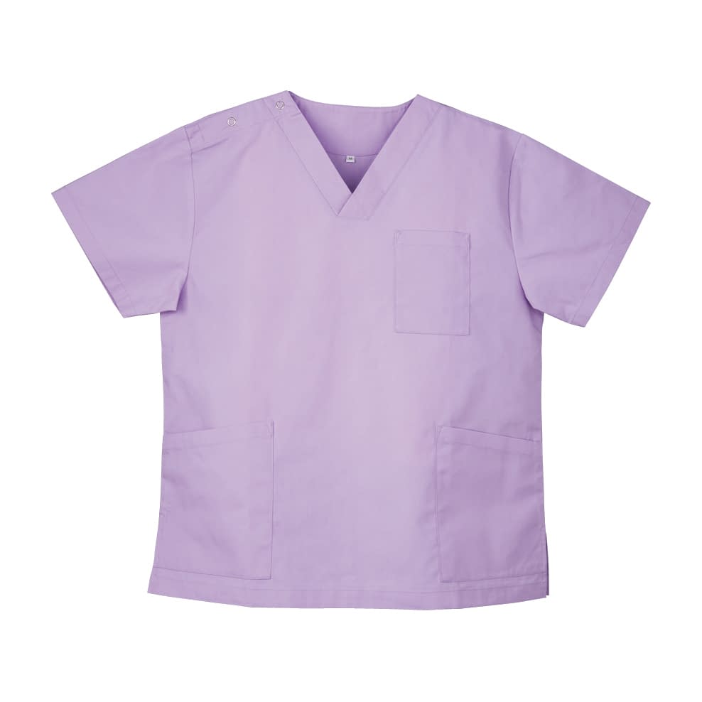 スクラブ(男女兼用) 23-7818-0004 イングリッシュラベンダー ディーフェイズ DS-2001(SS)