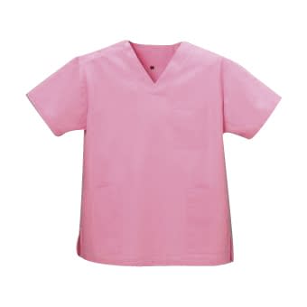 スクラブ(男女兼用) 23-7818-0102 フレンチピンク ディーフェイズ DS-2001(S)