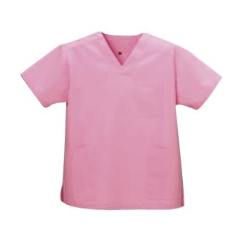 スクラブ(男女兼用) 23-7818-0202 フレンチピンク ディーフェイズ DS-2001(M)