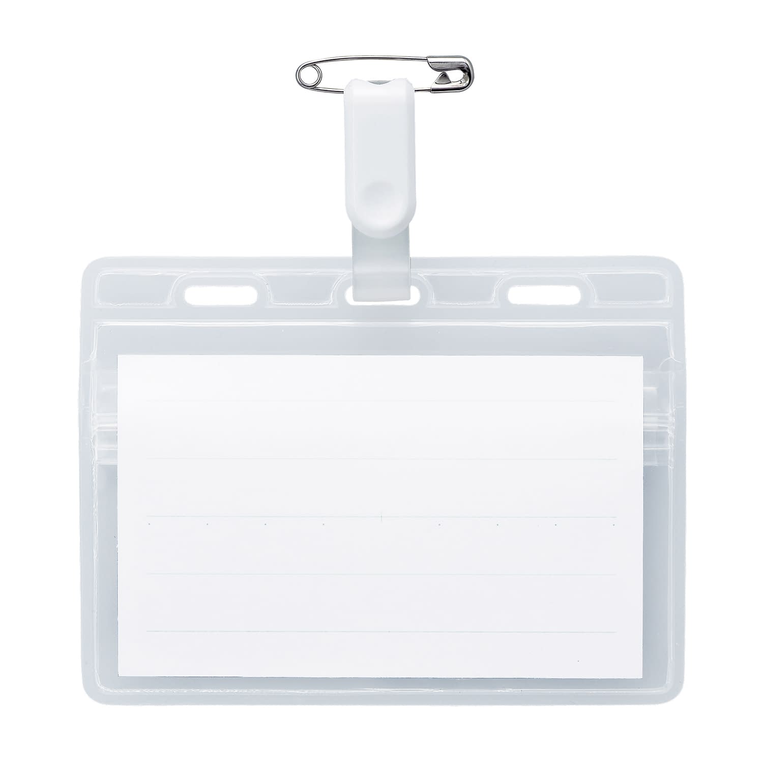 カラータッグ名札(白) 23-7856-04 ソニック NF-653-W