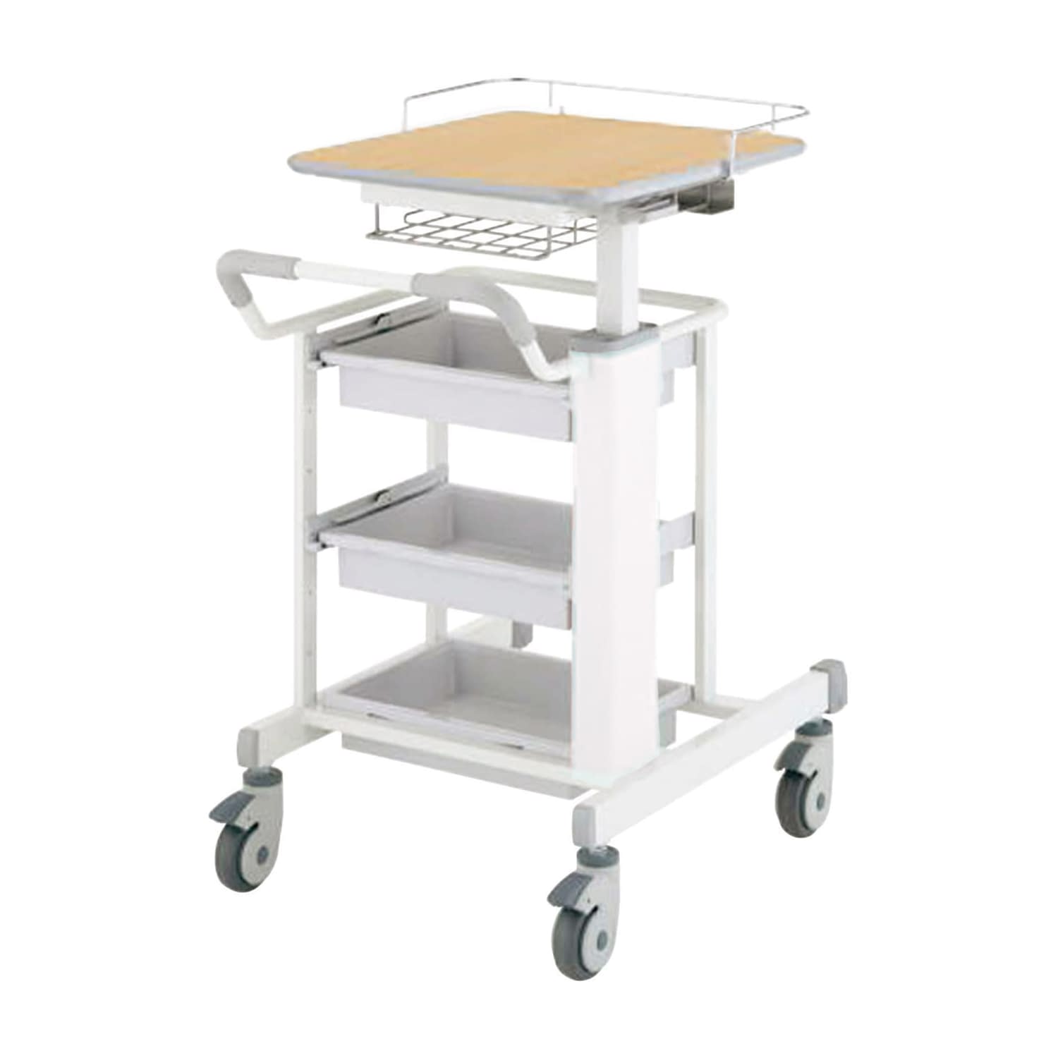 ナーシングカートキャパ(ワイド) ワイドタイプ 電子カルテワゴン 24-2437-0008 ナチュラルオーク コクヨ HP-NC403