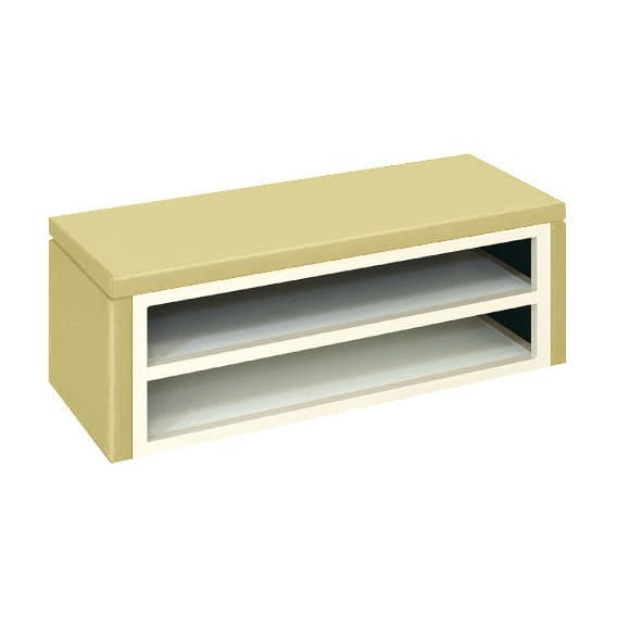 下駄箱ベンチ 23-7936-0102 アイボリー 高田ベッド製作所 TB-858-01(90X35X40CM