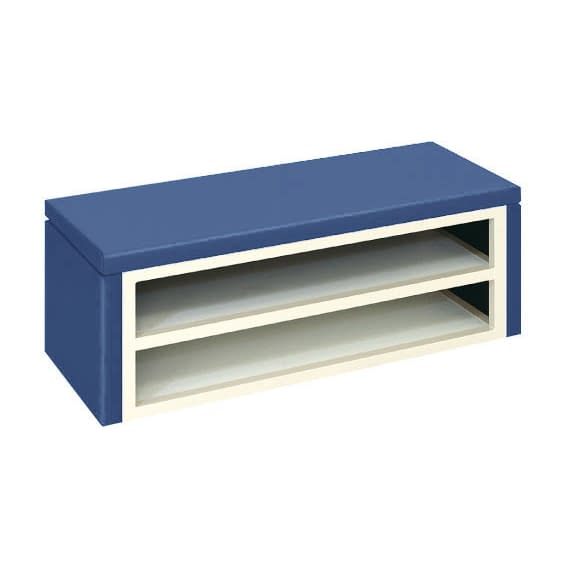 下駄箱ベンチ 23-7936-0116 メディブルー 高田ベッド製作所 TB-858-01(90X35X40CM