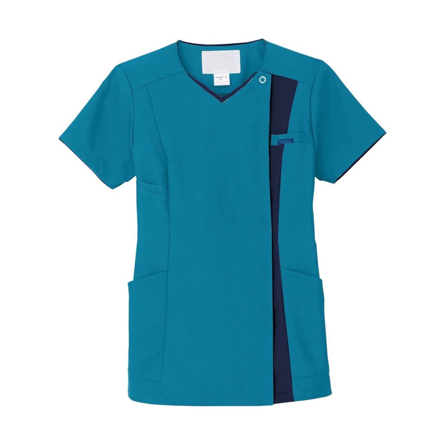 レディスジップスクラブ 24-2923-0003 L ジップスクラブ 7023SC-11(ターコイズ)