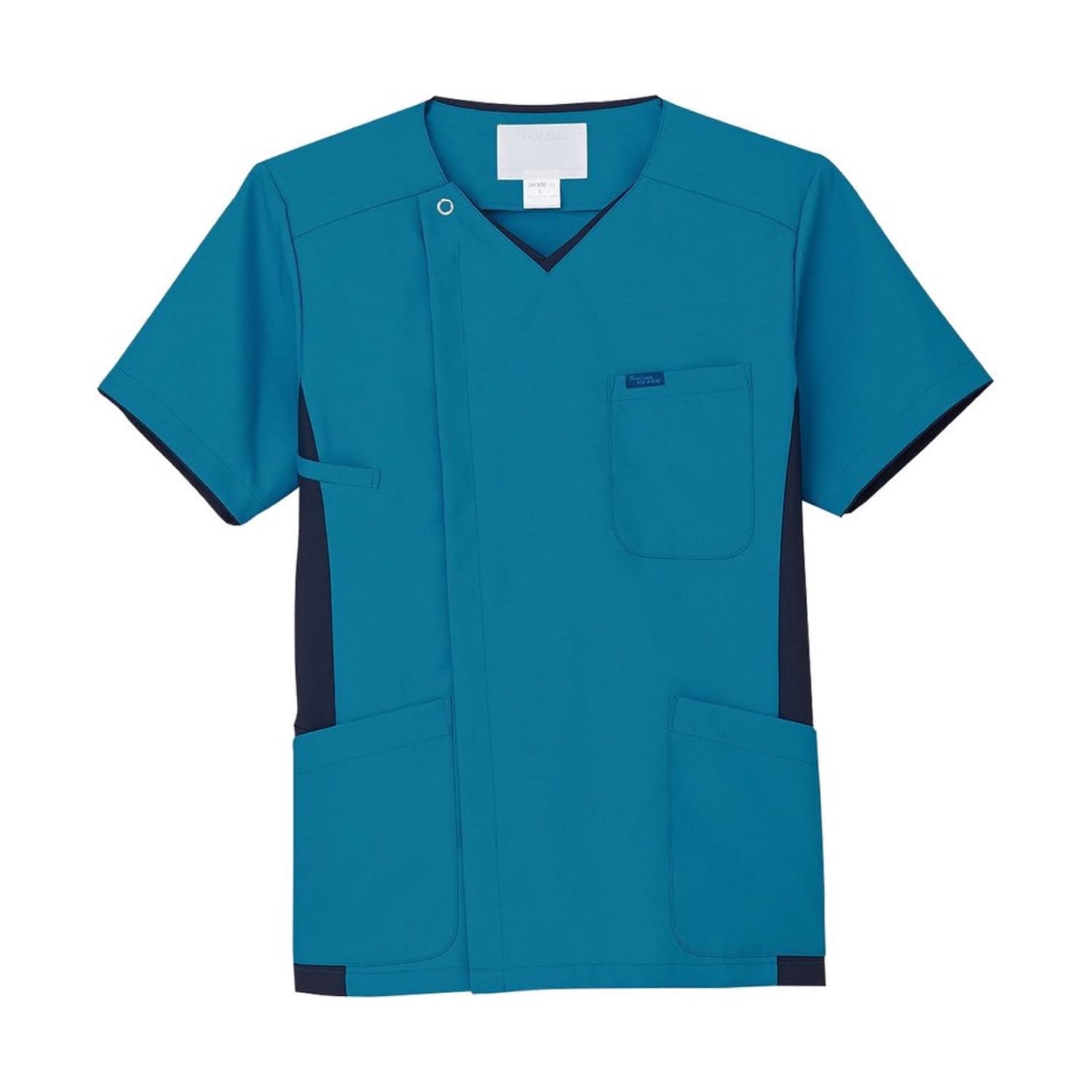 メンズジップスクラブ 24-2924-0104 LL ジップスクラブ 7025SC-11(ターコイズ)