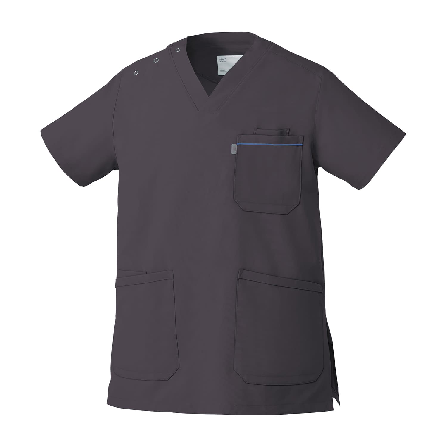 スクラブ(兼用) 24-2926-0618 チャコールグレー チトセ MZ-0018(4L)