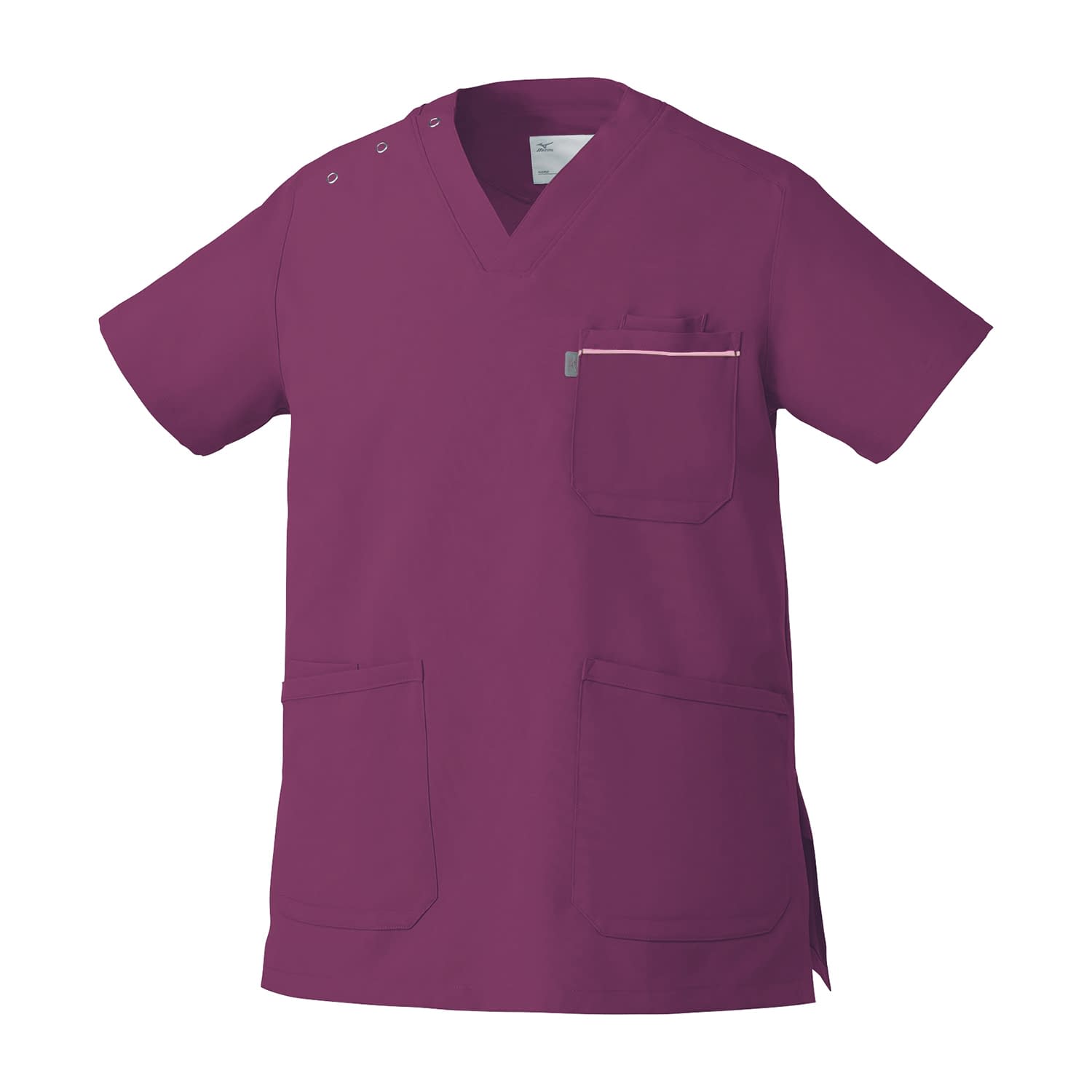 スクラブ(兼用) 24-2926-0619 バーガンディ チトセ MZ-0018(4L)