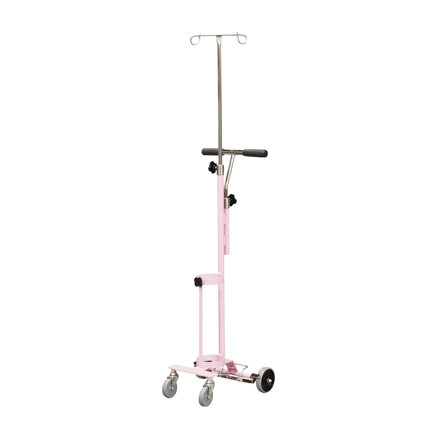 ガートル架付ボンベカートSD 500L(1本用) 24-3235-03 久喜製作所 KBC-GSD(ピンク)