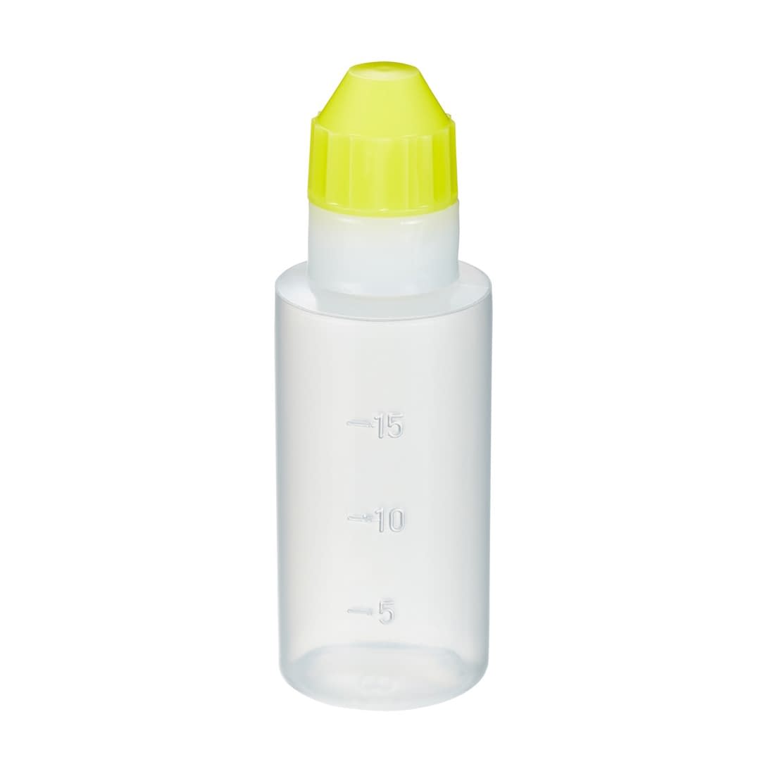 点滴容器フレッシュ5号(滅菌済) 08-3025-1204 本体：白 キャップ：黄 エムアイケミカル 20CC(25ホンX4フクロイリ)