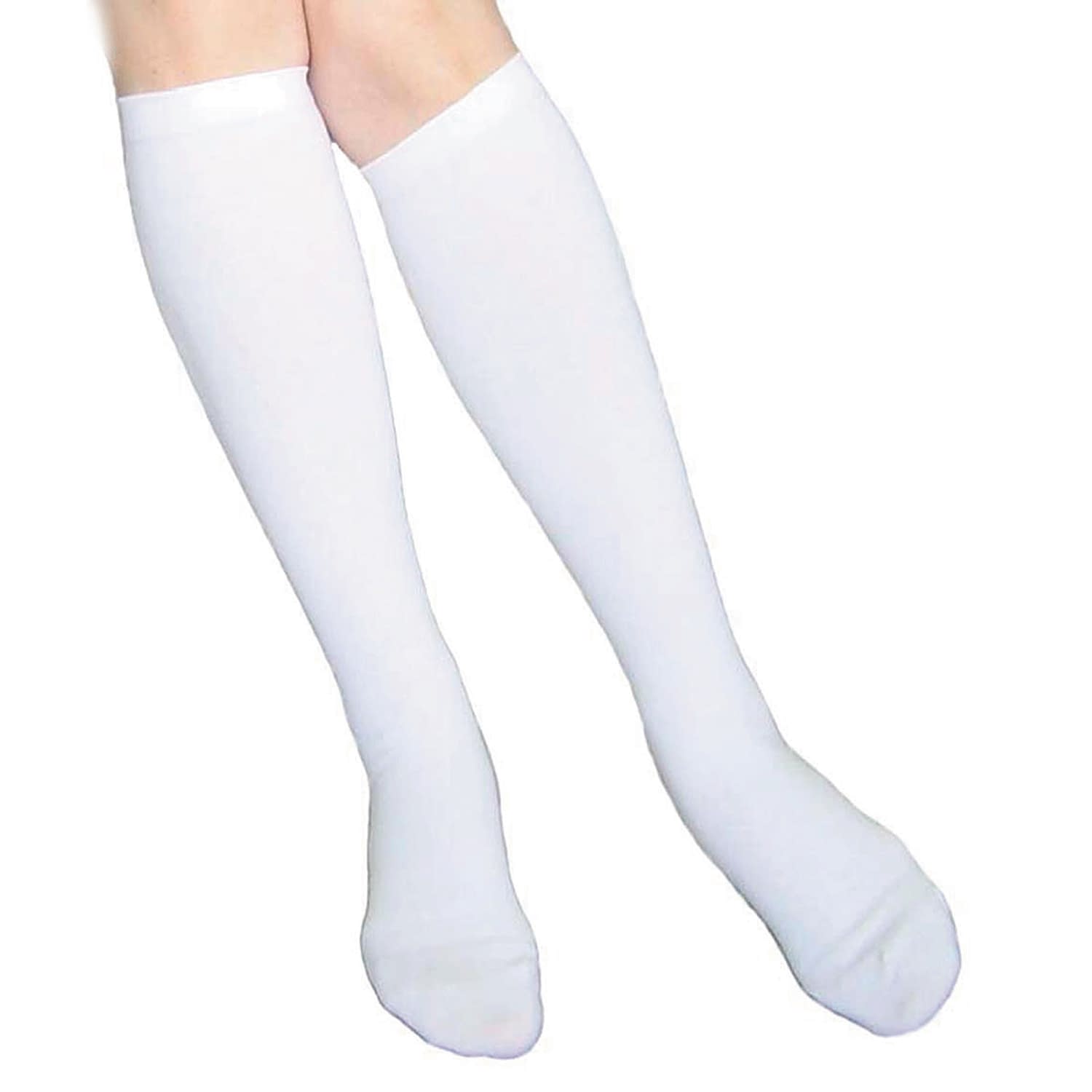 メディファーDVT(M)ホワイト 着圧ソックス 24-2940-03 日本衛材 NE-2202(22-24.5CM)